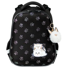 Ранец BRAUBERG LUMINOUS, 2 отделения, с брелоком, "Paws", СВЕТЯЩИЙСЯ РИСУНОК, 38х29х16 см, 271366 - фото 2