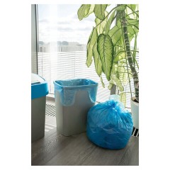 Мешки для мусора, 35 л, с ушками, синие, рулон 30 шт., ПНД, 10,5 мкм, 50х64 см, PACLAN "Multitop" - фото 5