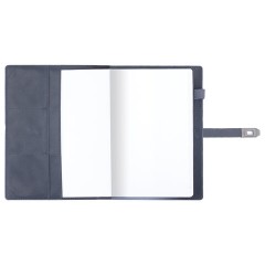 Ежедневник недатированный А5 152х220 мм BRAUBERG "Sirius", под кожу, застежка 160 л., серый, 116214 - фото 6