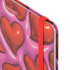 Дневник 1-11 класс 48 л., твердый, BRAUBERG, матовая ламинация, резинка, закладка-ляссе, с подсказом, "Сердечки", 107241 - фото 3