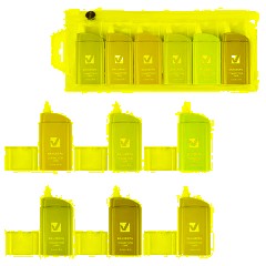 Корректирующая лента BRAUBERG COMPACT PASTEL, 5 мм х 6 м, КОМПЛЕКТ 6 штук, пенал с zip-lock, 272496