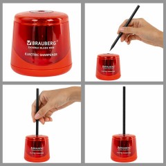 Точилка электрическая BRAUBERG DOUBLE BLADE RED, двойное лезвие, питание от 2 батареек АА, 271338 Точилка электрическая BRAUBERG DOUBLE BLADE RED, двойное лезвие, питание от 2 батареек АА, 271338 - фото 10