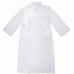 Халат медицинский женский белый, рукав 3/4, тиси, размер 48-50, рост 158-164, плотность ткани 120 г/м2, 610747 - фото 3