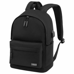 Рюкзак HEIKKI ACTIVE (ХЕЙКИ) универсальный, отделение для ноутбука, USB-порт, черный, 44х31х14 см, 272560 Рюкзак HEIKKI ACTIVE (ХЕЙКИ) универсальный, отделение для ноутбука, USB-порт, черный, 44х31х14 см, 272560 - фото 2