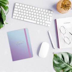 Ежедневник недатированный с резинкой А5 (145х203 мм), BRAUBERG, твердый, 128 л., "Градиент", 114557 - фото 10