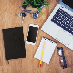 Ежедневник датированный 2026, А5, 138x213 мм, BRAUBERG "Towny", под кожу, клапан, черный, 117039 - фото 12