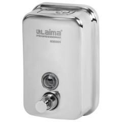Дозатор для жидкого мыла LAIMA PROFESSIONAL INOX (гарантия 3 года), 0,5 л, нержавеющая сталь, зеркальный, 605394 - фото 3