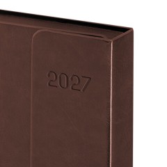 Ежедневник датированный 2027, А5, 148х218 мм, GALANT "Magnetic", под кожу, клапан, коричневый, 118072 - фото 4