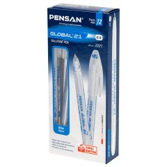 Ручка шариковая масляная PENSAN "Global-21", СИНЯЯ, корпус прозрачный, узел 0,5 мм, линия письма 0,3 мм, 2221 Ручка шариковая масляная PENSAN "Global-21", СИНЯЯ, корпус прозрачный, узел 0,5 мм, линия письма 0,3 мм, 2221 - фото 9