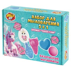 Мыло, набор для мыловарения 5 в 1, 2 мыла, 1 мыло-картинка, 2 бомбочки, JOLLY JOT (ДЖОЛЛИ ДЖОТ), 665985