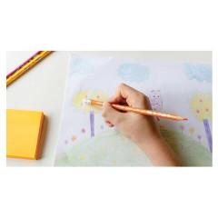Карандаши цветные стираемые с ластиком BIC "Kids Evolution Illusion", 12 цветов, круглые, 987868  - фото 10