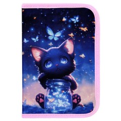 Пенал BRAUBERG с наполнением, 1 отделение, 1 откидная планка, 24 предмета, 21х14 см, "Night catcher", 273530 - фото 2