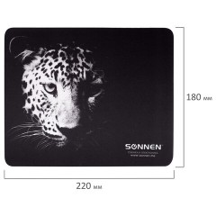 Коврик для мыши SONNEN "LEOPARD", резина + ткань, 220х180х3 мм, 513314 Коврик для мыши SONNEN "LEOPARD", резина + ткань, 220х180х3 мм, 513314 - фото 6