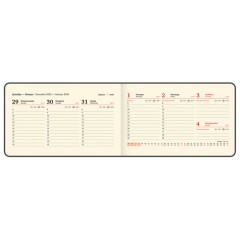 Еженедельник датированный 2026 МАЛЫЙ ФОРМАТ 105х160 мм, А6, BRAUBERG "Imprint", тиснение, черный, 117209 - фото 11