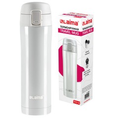 Термокружка 470 мл из нержавеющей стали SUS304, роскошный жемчужный металлик, LAIMA, 608820