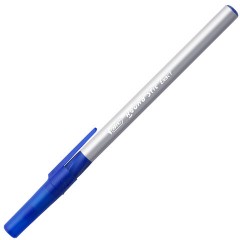 Ручки шариковые с грипом BIC "Round Stic Exact", НАБОР 4 шт., СИНИЕ, линия письма 0,28 мм, блистер, 932857 - фото 3