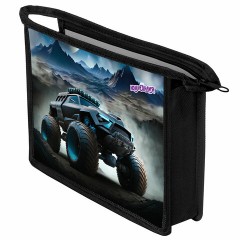 Папка для тетрадей ЮНЛАНДИЯ А4, 1 отделение, пластик, на молнии, "Space driver", 273352 Папка для тетрадей ЮНЛАНДИЯ А4, 1 отделение, пластик, на молнии, "Space driver", 273352 - фото 4