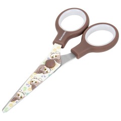 Ножницы 130 мм, коричневые, с цветной печатью "Милые котики", BRAUBERG CUTE CATS, 238957 - фото 3
