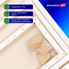 Холсты на подрамнике BRAUBERG ART CLASSIC, НАБОР 3 шт., 380 г/м2, 100% хлопок, среднее зерно, 191655 Холсты на подрамнике BRAUBERG ART CLASSIC, НАБОР 3 шт., 380 г/м2, 100% хлопок, среднее зерно, 191655 - фото 20