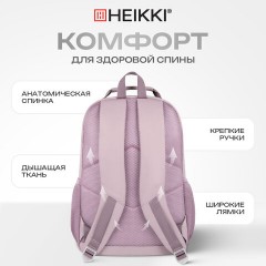 Рюкзак HEIKKI FUSION (ХЕЙКИ) универсальный, 2 отделения, отделение для ноутбука, c КОШЕЛЬКОМ, пыльная роза, 44х31х14 см, 273867 - фото 22