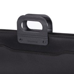 Папка-портфель пластиковая BRAUBERG А4+ (390х320х120 мм), 4 отделения, фактура под дерево, черная, 221391 - фото 3