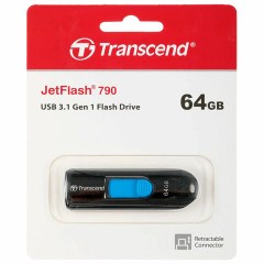 Флеш-диск 64 GB TRANSCEND JetFlash 790, USB 3.1, черный, TS64GJF790K Флеш-диск 64 GB TRANSCEND JetFlash 790, USB 3.1, черный, TS64GJF790K - фото 6