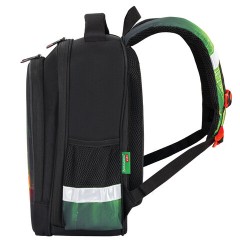 Ранец BRAUBERG KIDS STANDARD, 2 отделения, "Зеленый город", 36х28х14 см, 274428 - фото 3