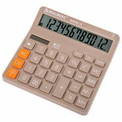 Калькулятор настольный BRAUBERG DIGITAL-12-BG (151х152 мм), 12 разрядов, двойное питание, БЕЖЕВЫЙ, 272970 Калькулятор настольный BRAUBERG DIGITAL-12-BG (151х152 мм), 12 разрядов, двойное питание, БЕЖЕВЫЙ, 272970 - фото 3