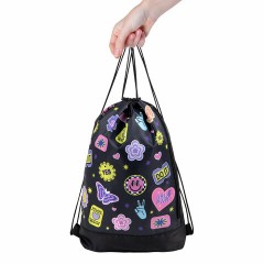 Мешок для обуви ЮНЛАНДИЯ с ручками, боковой карман на молнии, 46х36 см, "Patches", 272406 Мешок для обуви ЮНЛАНДИЯ с ручками, боковой карман на молнии, 46х36 см, "Patches", 272406 - фото 5