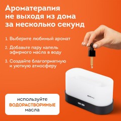Увлажнитель воздуха "Камин", эффект пламени, 180 мл, Аромамасло в ПОДАРОК, черный, DASWERK, 456845 Увлажнитель воздуха "Камин", эффект пламени, 180 мл, Аромамасло в ПОДАРОК, черный, DASWERK, 456845 - фото 15