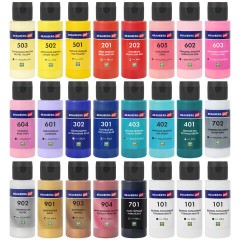 Краски акриловые для техники "Флюид Арт" (POURING PAINT), НАБОР 22 цвета, 24 штуки по 60 мл, BRAUBERG ART, 192237 Краски акриловые для техники "Флюид Арт" (POURING PAINT), НАБОР 22 цвета, 24 штуки по 60 мл, BRAUBERG ART, 192237 - фото 5