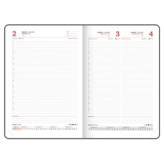 Ежедневник датированный 2026 БОЛЬШОЙ ФОРМАТ 210х297 мм, А4, BRAUBERG "Favorite", под кожу, бордо, 117240 - фото 12