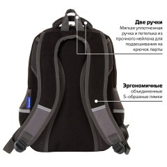 Рюкзак BRAUBERG STAR, 1 отделение, 5 карманов, "Spider", черный, 40х29х13 см, 229978 Рюкзак BRAUBERG STAR, 1 отделение, 5 карманов, "Spider", черный, 40х29х13 см, 229978 - фото 16