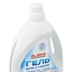 Гель для стирки всех видов тканей универсальный 3 л, LAIMA PROFESSIONAL "Альпийская Свежесть", 702187 - фото 4
