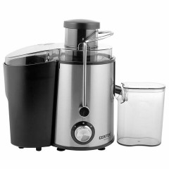 Соковыжималка CENTEK CT-1209, 600 Вт, стакан 0,5 л, емкость для жмыха 1,5 л, металл, сталь/черный - фото 4