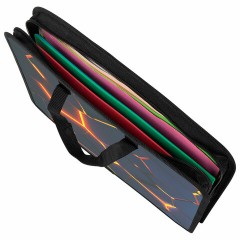 Папка на молнии с ручками ЮНЛАНДИЯ А4, 1 отделение, пластик, ширина 45 мм, "Volcano split", 273358 Папка на молнии с ручками ЮНЛАНДИЯ А4, 1 отделение, пластик, ширина 45 мм, "Volcano split", 273358 - фото 4