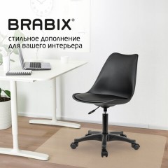 Кресло стул BRABIX "Eames MG-310 PL", пластик черный, экокожа черная, 532927 Кресло стул BRABIX "Eames MG-310 PL", пластик черный, экокожа черная, 532927 - фото 16