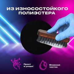Пенал-косметичка BRAUBERG с ручкой, 1 откидная планка, полиэстер, 22x10х8 см, Black, 272339 - фото 16