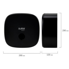 Диспенсер для туалетной бумаги LAIMA PROFESSIONAL PREMIUM BLACK (Система T2), малый, черный, ABS-пластик, 609521 - фото 8