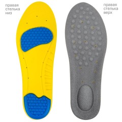 Стельки для обуви с ПЯТОЧНЫМ АМОРТИЗАТОРОМ, материал PU PRO, размер RU 41-44 / EU 42-45, с линиями выреза, SHEGRA (ШЕГРА), 700770 - фото 2