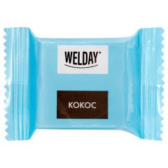 Шоколад порционный WELDAY (ВЭЛДЭЙ), ассорти 6 вкусов, 810 г (54 плитки по 15 г), пакет, 622409 - фото 8