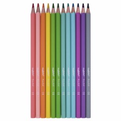 Карандаши цветные пастельные CARIOCA "Pastel", 12 цветов, ПВХ-чехол, шестигранные, грифель 3,3 мм, натуральное дерево, 43034 Карандаши цветные пастельные CARIOCA "Pastel", 12 цветов, ПВХ-чехол, шестигранные, грифель 3,3 мм, натуральное дерево, 43034 - фото 2