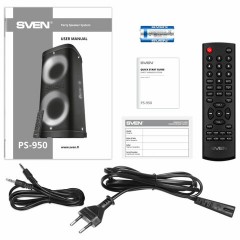 Колонка портативная SVEN PS-950, 160 Вт, TWS, Bluetooth, FM, USB, microSD, LED-дисплей, черная, SV-022396 Колонка портативная SVEN PS-950, 160 Вт, TWS, Bluetooth, FM, USB, microSD, LED-дисплей, черная, SV-022396 - фото 14