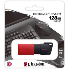 Флеш-диск 128GB KINGSTON DataTraveler Exodia M, разъем USB 3.2, черный/красный, DTXM/128GB Флеш-диск 128GB KINGSTON DataTraveler Exodia M, разъем USB 3.2, черный/красный, DTXM/128GB - фото 3