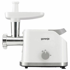 Мясорубка GORENJE MG1802SJW, 1800 Вт, производительность 2,1 кг/мин, 7 насадок, реверс, белый Мясорубка GORENJE MG1802SJW, 1800 Вт, производительность 2,1 кг/мин, 7 насадок, реверс, белый - фото 2
