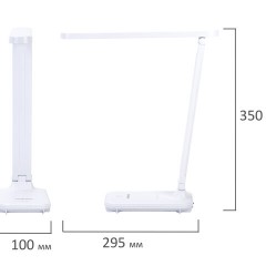 Настольная лампа / светильник беспроводная SONNEN PT-102, USB, LED, 3 Вт, 3 режима, белый, 238777 - фото 15