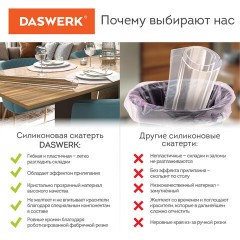 Коврик-подкладка, скатерть ПВХ прозрачная, гибкое/мягкое стекло, 120х60 см, 0,8 мм, DASWERK, 607878 Коврик-подкладка, скатерть ПВХ прозрачная, гибкое/мягкое стекло, 120х60 см, 0,8 мм, DASWERK, 607878 - фото 11