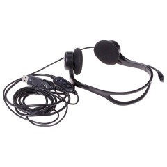 Наушники с микрофоном (гарнитура) LOGITECH PC 960, проводная, компьютерная, 2,4 м, стерео, USB, черная, 981-000100 Наушники с микрофоном (гарнитура) LOGITECH PC 960, проводная, компьютерная, 2,4 м, стерео, USB, черная, 981-000100 - фото 5