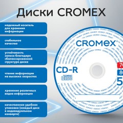 Диски CD-R в конверте КОМПЛЕКТ 50 шт., 700 Mb, 52x, CROMEX (КРОМЕКС), 513797 Диски CD-R в конверте КОМПЛЕКТ 50 шт., 700 Mb, 52x, CROMEX (КРОМЕКС), 513797 - фото 7