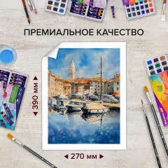 Бумага для акварели 300 г, 270x390 мм, мелкое зерно, 10 листов, BRAUBERG ART PREMIERE, 115334 Бумага для акварели 300 г, 270x390 мм, мелкое зерно, 10 листов, BRAUBERG ART PREMIERE, 115334 - фото 10